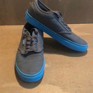 Blue and grey vans